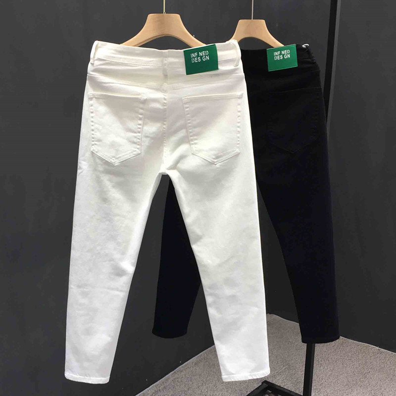 Streetwear Brand Japanese - Jean Blanc Slim pour Adolescent, Streetwear