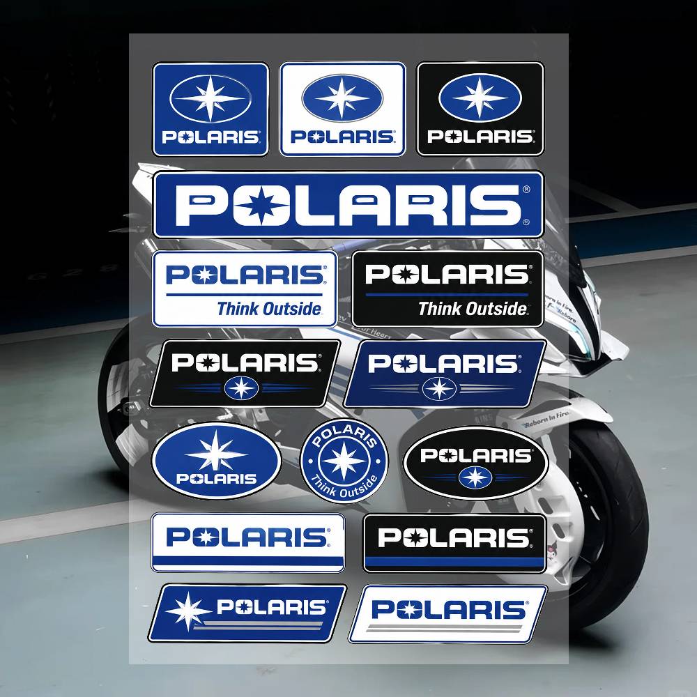 Streetwear Brand Stickers - Ensemble d'autocollants de la marque A-A-P-po-la-ris