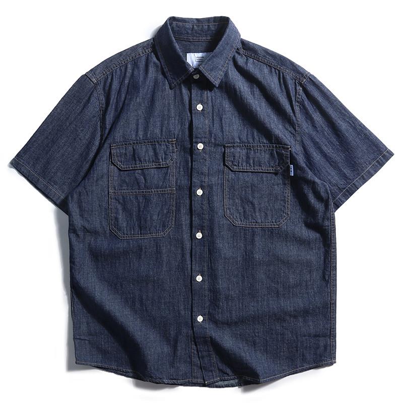 Streetwear Brand Japanese - Chemise en jean pour homme style