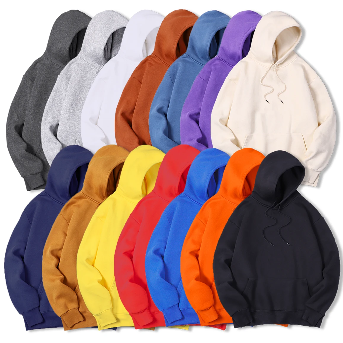 Streetwear Clothing Brand - Sweat à capuche uni pour homme,