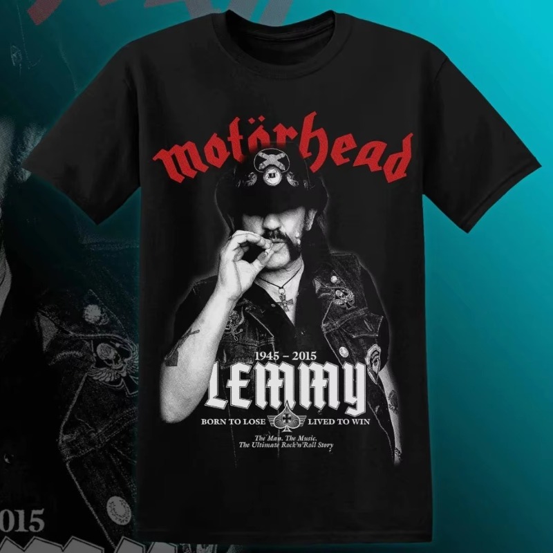 Streetwear Clothing Brand - T-shirt MOTÖRHEAD LEMMY pour hommes et