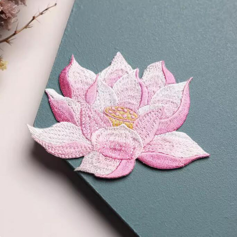Streetwear Brand Stickers - Patch fleur de Lotus rose pour