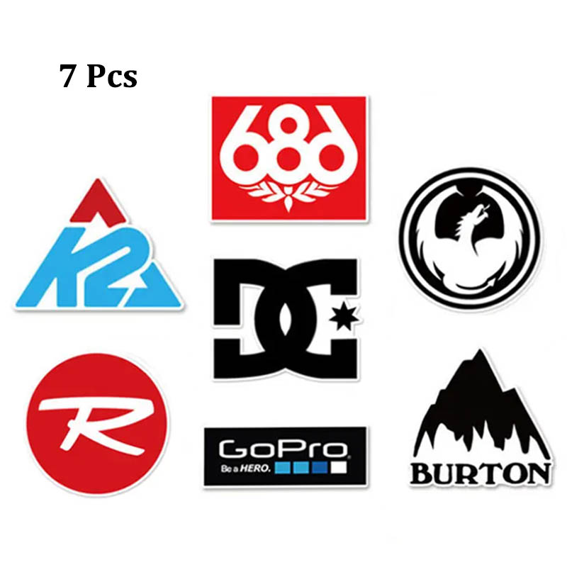 Streetwear Brand Stickers - Lot de 7 autocollants décoratifs de