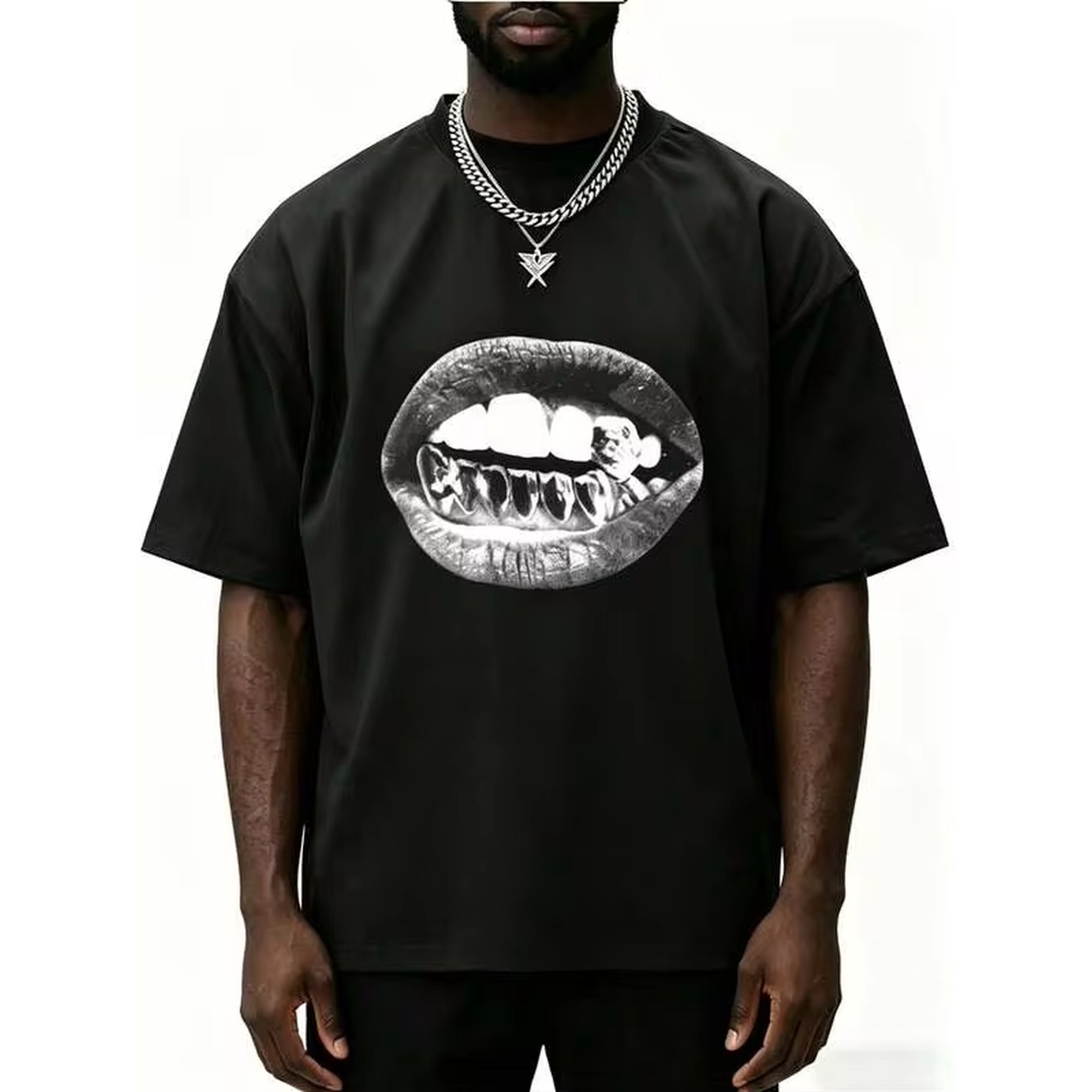 Streetwear Brand Italy - T-shirt à manches courtes surdimensionné à