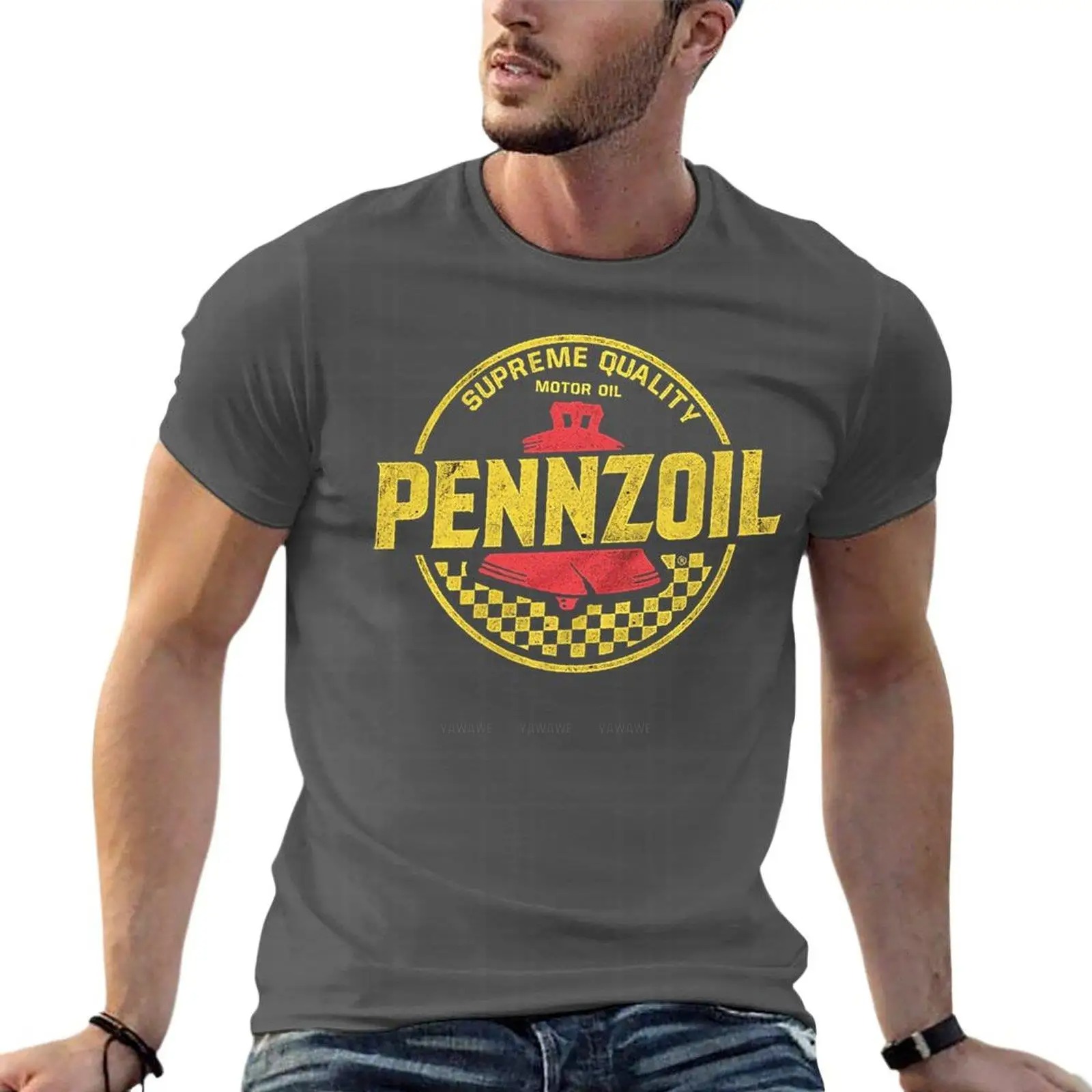 Streetwear Clothing Brand - Pennzoil – t-shirt surdimensionné avec Logo
