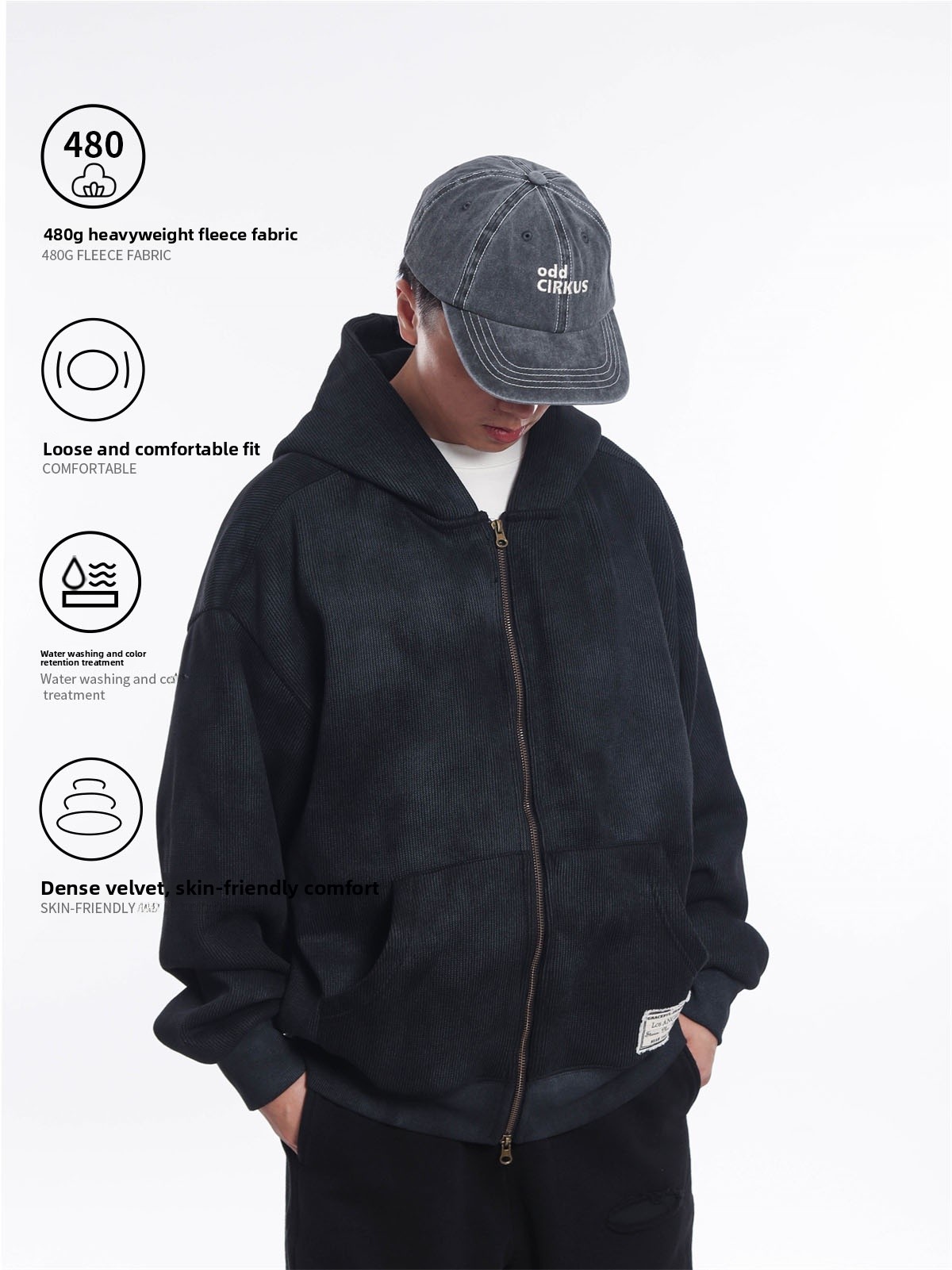 Sweat à capuche rétro style ja - Streetwear Brand Japanese avis et prix