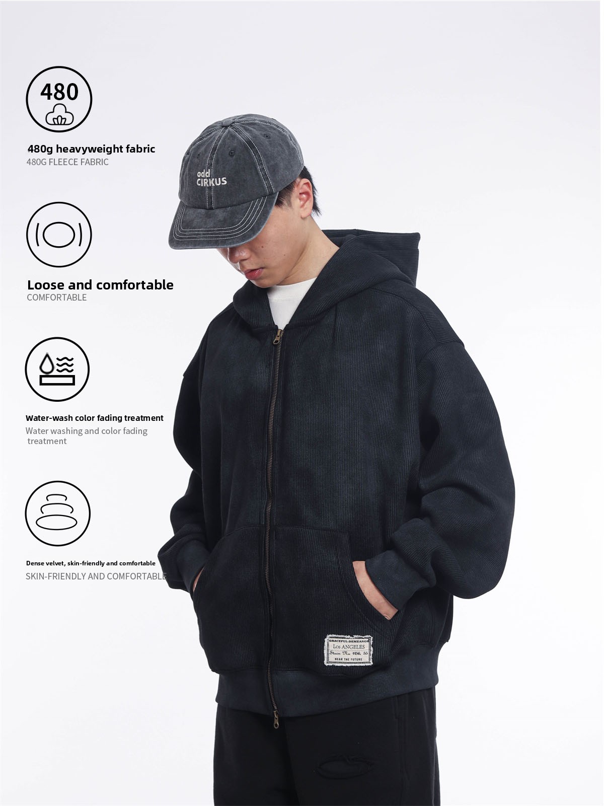 Sweat à capuche rétro style ja - Streetwear Brand Japanese avis et prix