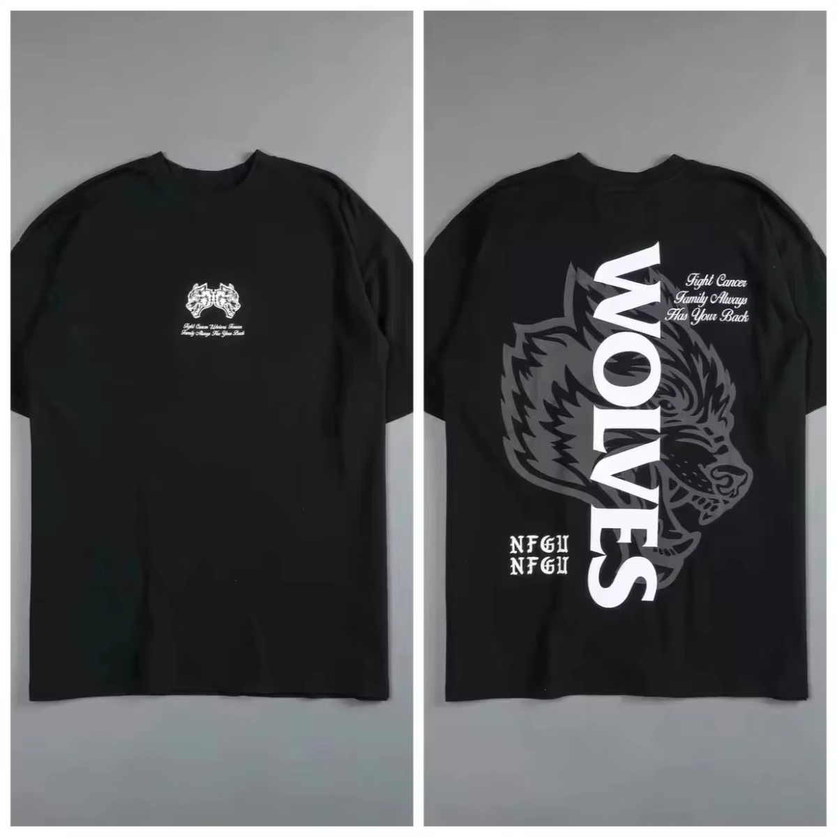 T-shirt rétro tête de loup noi - Streetwear High End Brand avis et prix