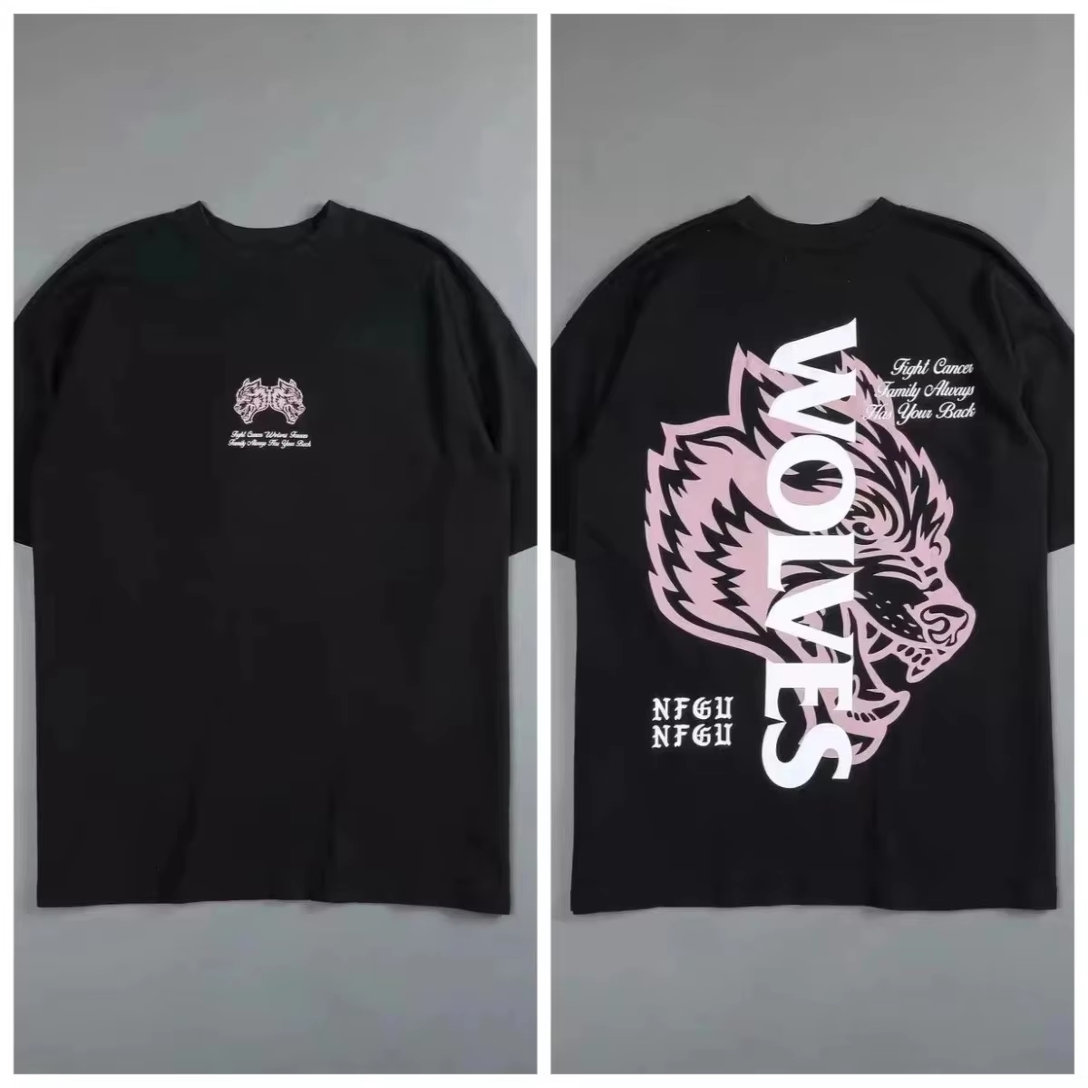 T-shirt rétro tête de loup noi - Streetwear High End Brand avis et prix