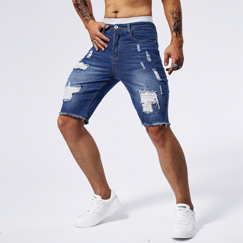 Short en Denim déchiré pour ho - Streetwear Brand Pants avis et prix