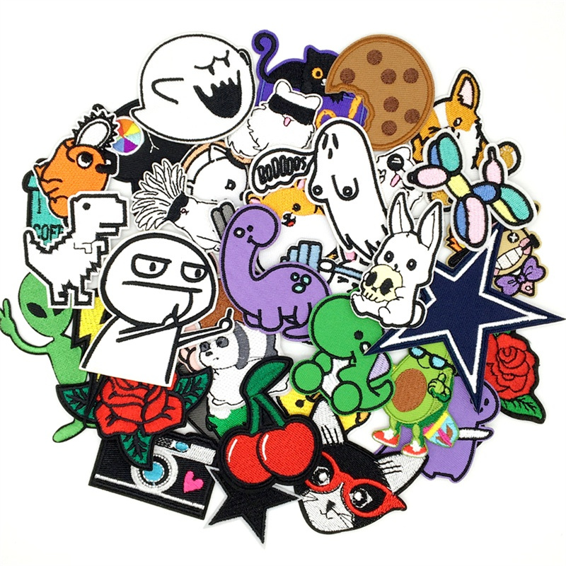 10/15 pièces Amine patchs Lot  - Streetwear Brand Stickers avis et prix