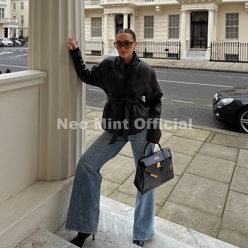 Manteau en similicuir noir ten - Streetwear Brands 2026 avis et prix